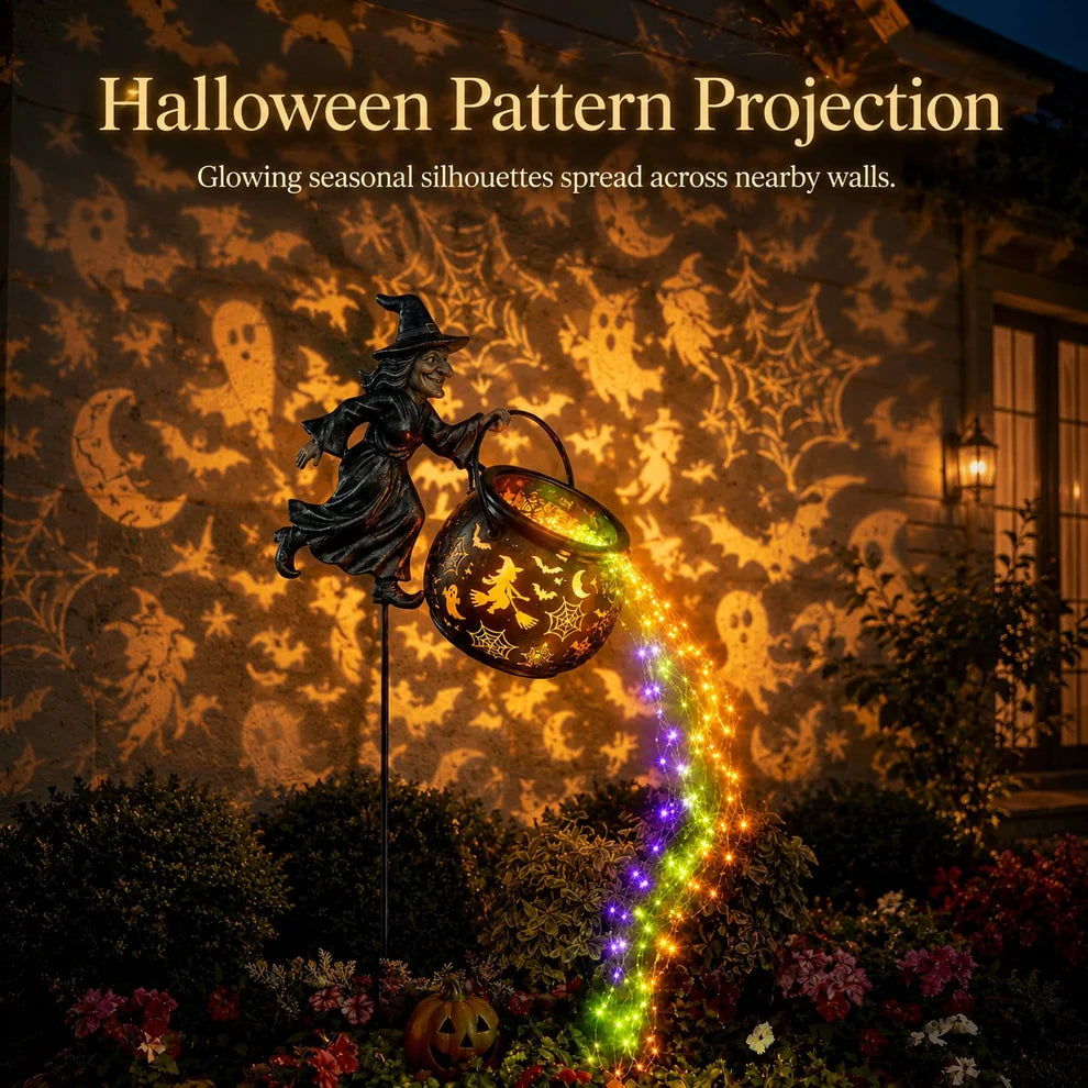 đĽLast Day 49% OFFđHalloween Witch Cauldron Garden Light